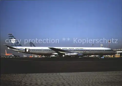 Flugzeuge Zivil KLM DC 8 63 PH DED  Kat. Airplanes Avions