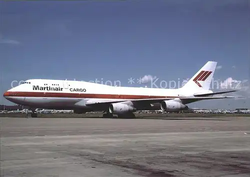 Flugzeuge Zivil Martinair Cargo Boeing B747 206 (SF SUD) PH BUH c n 21110 271 Amsterdam Schiphol Kat. Airplanes Avions