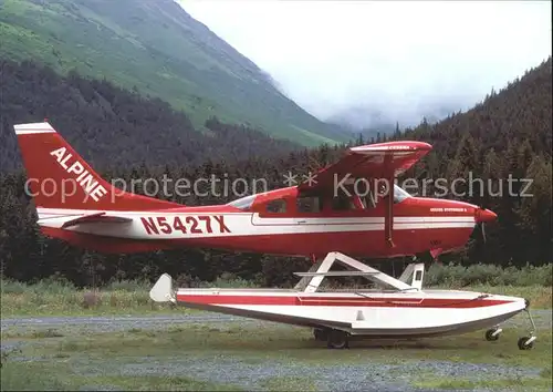 Flugzeuge Zivil Cessna U206G STATIONAIR 6 II N5427X serial nummer  U20605743 mfn 1980 (Floats  Wheel skis) ALPINE AIR GIRDWOOD ALASKA Kat. Airplanes Avions