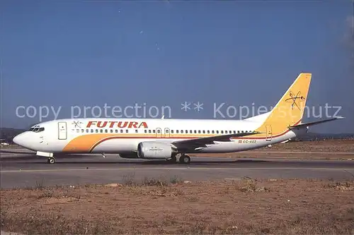 Flugzeuge Zivil Boeing 737 400 Futura Kat. Airplanes Avions