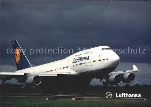 Flugzeuge Zivil Lufthansa boeing 747 400 Kat. Airplanes Avions