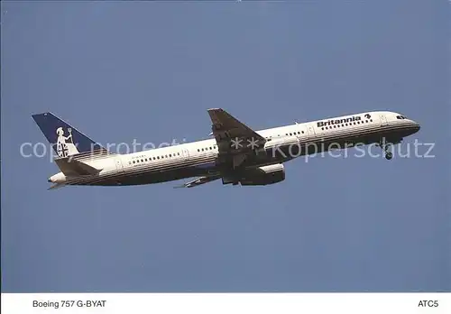 Flugzeuge Zivil Boeing 757 204 G BYAT Britannia Airways Kat. Airplanes Avions