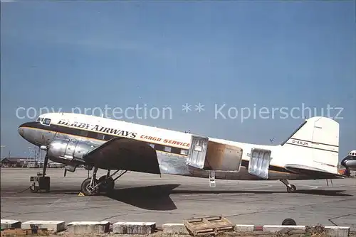 Flugzeuge Zivil Derby Airways Cargo Douglas DC 3 G AKJH  Kat. Airplanes Avions