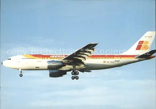 Flugzeuge Zivil Airbus 300 Iberia Kat. Airplanes Avions