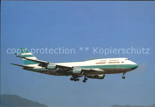 Flugzeuge Zivil Cathay Pacific Boeing 747 400 Hong Kong Kat. Airplanes Avions