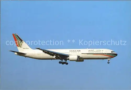 Flugzeuge Zivil Gulf Air Boeing 767 300ER Kat. Airplanes Avions