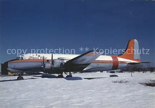 Flugzeuge Zivil Trans Fair DC 4 C GCTF Longue Pointe de Mingan  Kat. Airplanes Avions