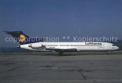 Flugzeuge Zivil Lufthansa Boeing 727 230 D ABKT Z?rich Kat. Airplanes Avions