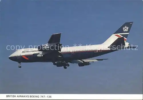 Flugzeuge Zivil Boeing 747 136 G AWNJ British Airways London Heathrow Kat. Airplanes Avions