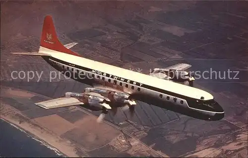 Flugzeuge Zivil Northwest Lockheed 188C Electra  Kat. Airplanes Avions