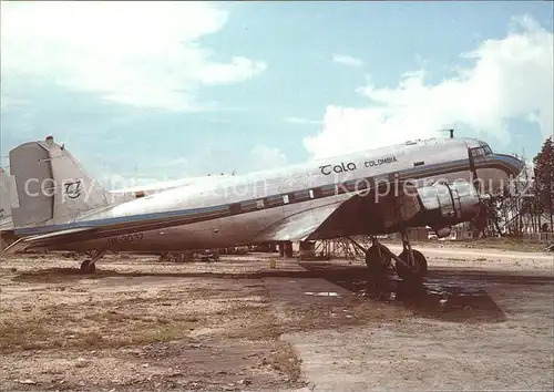 Flugzeuge Zivil TALA Colombia McDouglas DC 3C Bogota Kat. Airplanes Avions