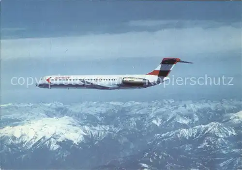 Flugzeuge Zivil Austrian Airlines McDonnell Douglas MD 81  Kat. Airplanes Avions