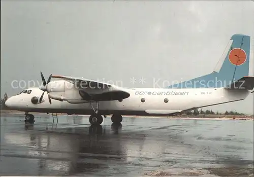 Flugzeuge Zivil Aerocaribbean Antonov AN 26 CU T 111 Cayo Largo Cuba Kat. Airplanes Avions