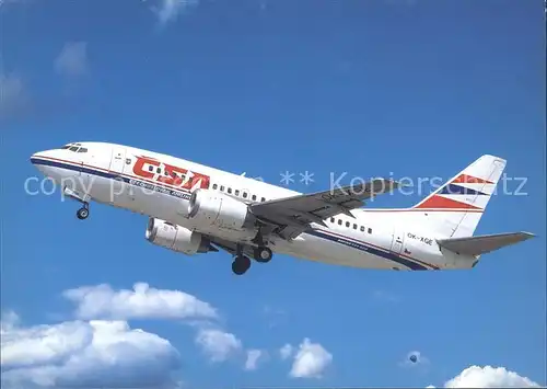 Flugzeuge Zivil Boeing B 737 500 Czechoslovak Airlines Kat. Airplanes Avions