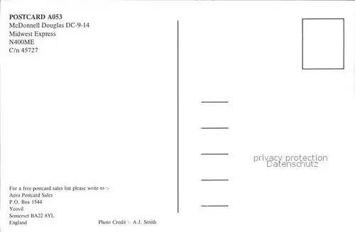 Flugzeuge Zivil McDonnell douglas DC 9 14 Midwest Express N400ME Kat. Airplanes Avions
