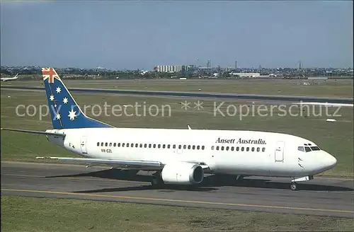 Flugzeuge Zivil Boeing 737 377 ansett australia Kat. Airplanes Avions