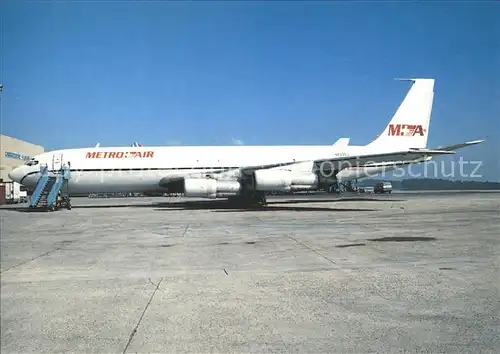 Flugzeuge Zivil Metro Air Cargo Boeing 707 3C N 523CI Luxembourg  Kat. Airplanes Avions