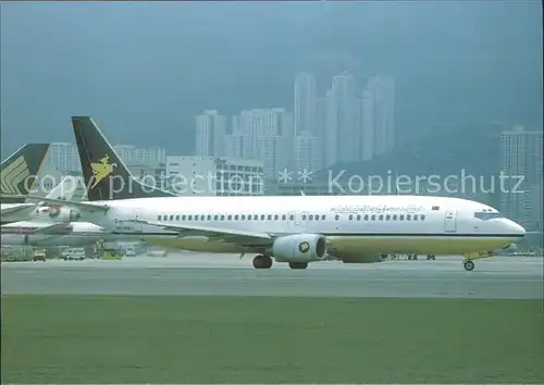 Flugzeuge Zivil MYANMAR International Airlines B 737 4H6 9H MMH Hong Kong  Kat. Airplanes Avions