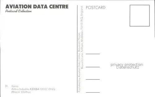 Flugzeuge Zivil Iberia Airbus Industrie A300B4 120 EC DNQ Kat. Airplanes Avions