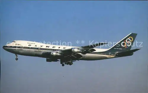 Flugzeuge Zivil Olympic Airways Boeing 747 284B SX OAA Kat. Airplanes Avions