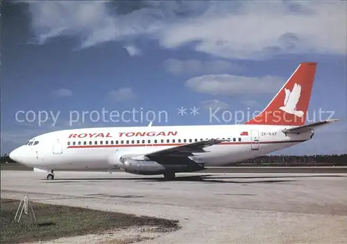 Flugzeuge Zivil Royal Tongan B 737 2Y5 ZK NAF c n 23038 Kat. Airplanes Avions