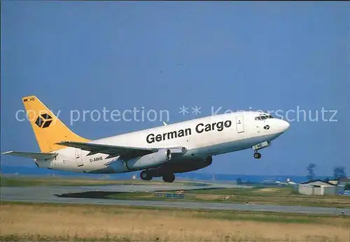 Flugzeuge Zivil German Cargo Boeing 737 230F D ABHE Cn 20258 Kat. Airplanes Avions
