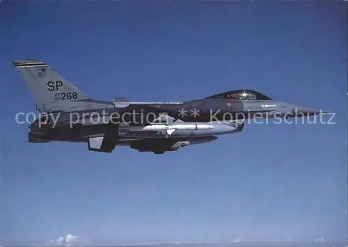 Flugzeuge Militaria F 16 Fighting Falcon US Air Force 23 TFS Kat. Airplanes Avions