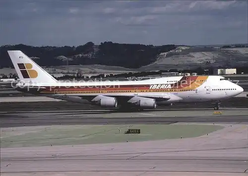 Flugzeuge Zivil Iberia B747 300 TF ATJ  Kat. Airplanes Avions