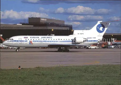 Flugzeuge Zivil Kuban Airlines Yakovlev 42D RA 42375 c n 4520424914410 Kat. Airplanes Avions