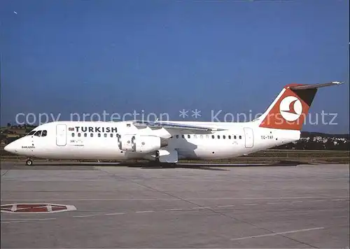 Flugzeuge Zivil Turkish Airlines Avro RJ100 TC THF c n E3240 Kat. Airplanes Avions