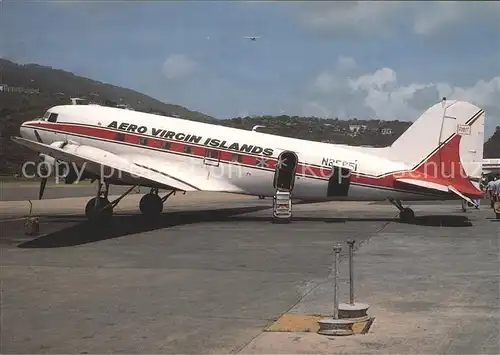 Flugzeuge Zivil Aero Virgin Islands Douglas DC 3 N25651 Kat. Airplanes Avions