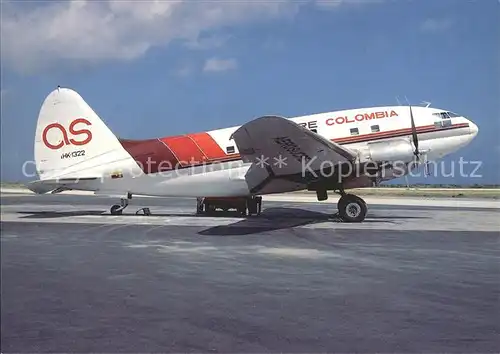 Flugzeuge Zivil Aerosucre Curtiss C 46A 60 CK HK 1322 Kat. Airplanes Avions