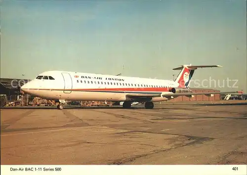 Flugzeuge Zivil Dan Air BAC 1 11 Series 500 Kat. Airplanes Avions