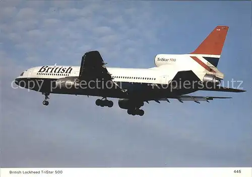 Flugzeuge Zivil British Lockheed TriStar 500 Kat. Airplanes Avions