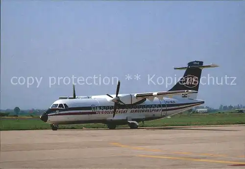 Flugzeuge Zivil Jugoslovenski Aerotransport JAT ATR 42 YU ALK Kat. Airplanes Avions
