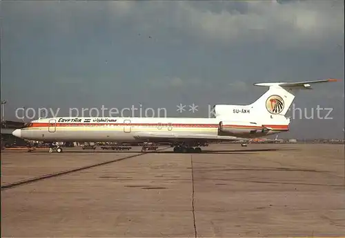 Flugzeuge Zivil Egyptair TU 154 SU AXH Kat. Airplanes Avions
