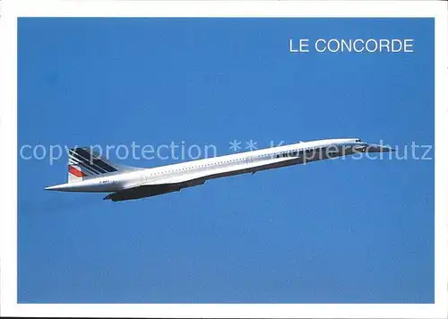 Flugzeuge Zivil Air France Concorde  Kat. Airplanes Avions