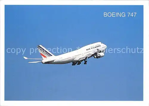 Flugzeuge Zivil Air France Boeing 747 Kat. Airplanes Avions