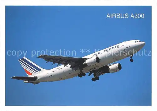 Flugzeuge Zivil Air France Airbus A300 Kat. Airplanes Avions