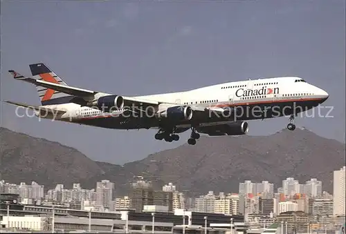 Flugzeuge Zivil Canadian Boeing 747 475 C FBCA c n 25422 912 Kat. Airplanes Avions