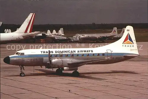Flugzeuge Zivil TRADO Trans Dominican Airways Convair 440 HI 594CT c n 118 Kat. Airplanes Avions
