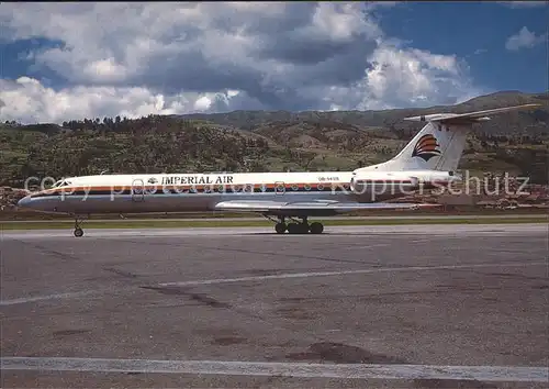 Flugzeuge Zivil Imperial Air Tupolev Tu 134A 3 OB 1489 Kat. Airplanes Avions