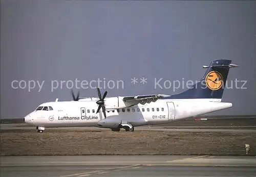 Lufthansa CityLine ATR 42 OY CIG  Kat. Flug