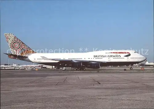 Flugzeuge Zivil British Airways Boeing 747 436 G BNLK cn 24053 Kat. Airplanes Avions