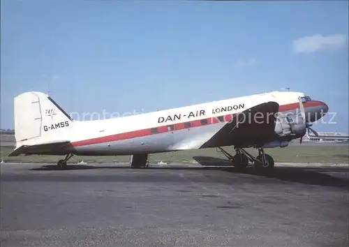 Flugzeuge Zivil Dan Air London Douglas DC 3C G AMSS cn 16092 Kat. Airplanes Avions