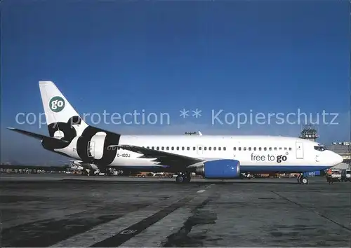 Flugzeuge Zivil Go Free to Go Boeing 737 300 G IGOJ Kat. Airplanes Avions