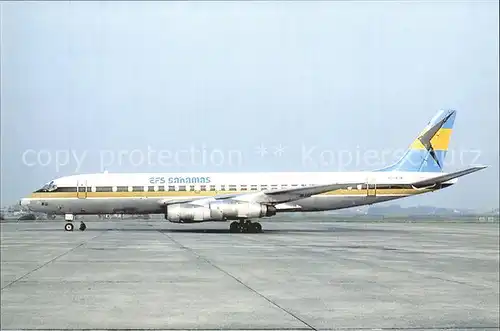 Flugzeuge Zivil E.F.S. Bahamas DC 8 55F N804SW C N 45816 Kat. Airplanes Avions