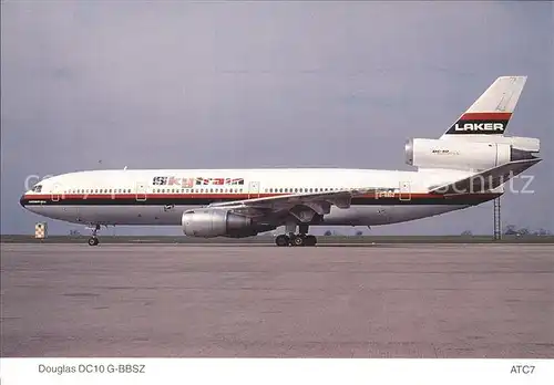 Flugzeuge Zivil Laker Airways Douglas DC10 10 G BBSZ  Kat. Airplanes Avions