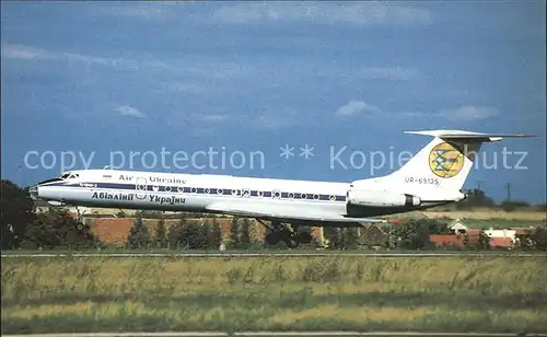 Flugzeuge Zivil Air Ukraine Tupolev 134A 3 UR 65135 cn 60648 Kat. Airplanes Avions