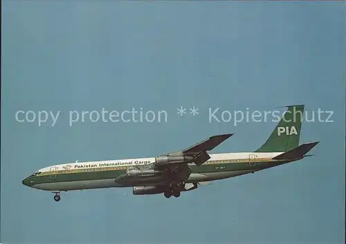Flugzeuge Zivil PIA Pakistan International Cargo Boeing 707 340C  Kat. Airplanes Avions
